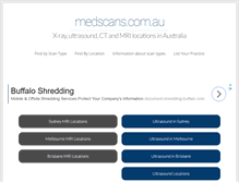 Tablet Screenshot of medscans.com.au